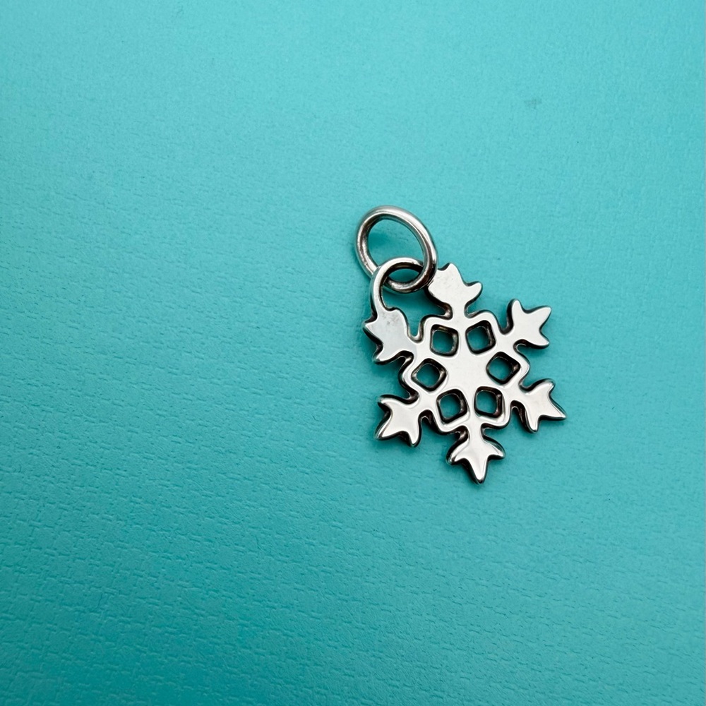 Tiffany & Co snowflake charm sterling silver